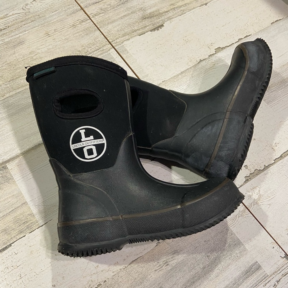 Lincoln Outfitters Kid's Black Waterproof Bayou II Boots 13
